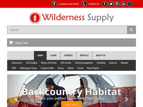 'wildernesssupply.ca' screenshot