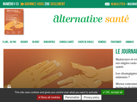 'alternativesante.fr' screenshot