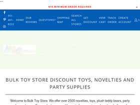 bulktoystore.com homepage screenshot
