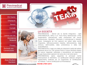 'previmedical.it' screenshot