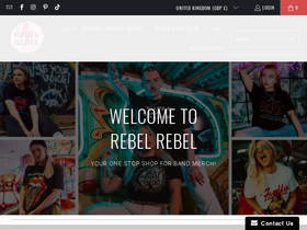 Rebel Rebel  homepage screenshot