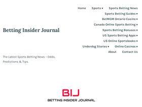 'bettinginsiderjournal.com' screenshot