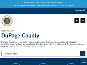 'dupagecounty.gov' screenshot