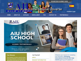 'aiuhs.org' screenshot