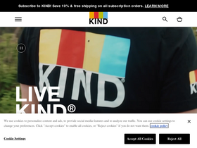 'kindsnacks.com' screenshot