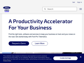'fordpro.com' screenshot