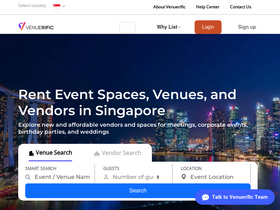 'venuerific.com' screenshot