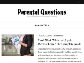 'parentalquestions.com' screenshot