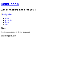 doingoods.com homepage screenshot