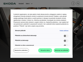 'skoda.si' screenshot