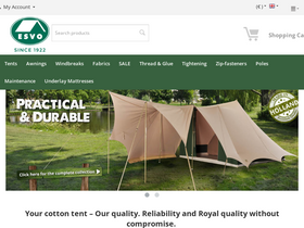 'esvocampingshop.com' screenshot