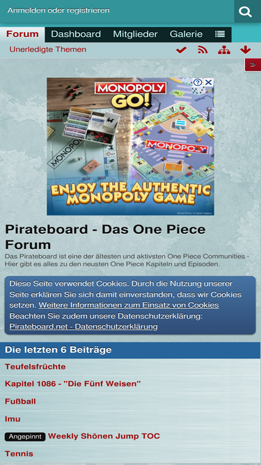 Dashboard - Pirateboard - Das One Piece Forum