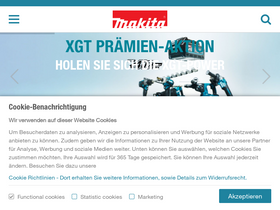 'makita.de' screenshot