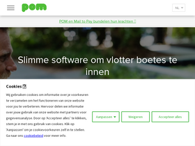 'pom.be' screenshot