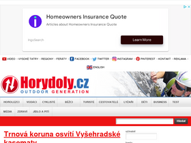 'horydoly.cz' screenshot