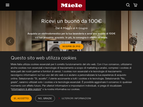 'miele.it' screenshot