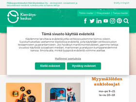 'kierratyskeskus.fi' screenshot