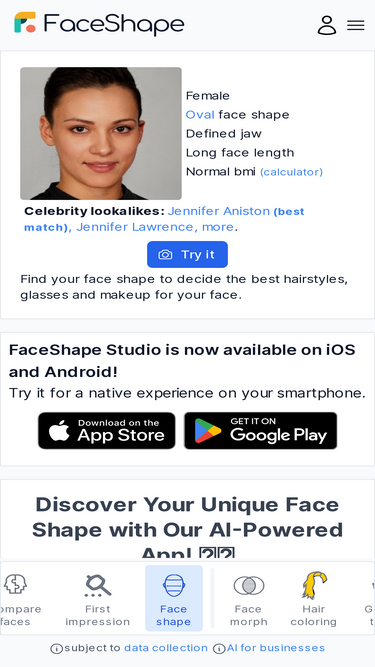 faceshape.com