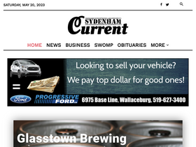 'sydenhamcurrent.ca' screenshot