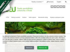 'czu.cz' screenshot