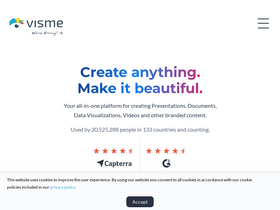 'visme.co' screenshot
