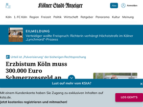 'ksta.de' screenshot