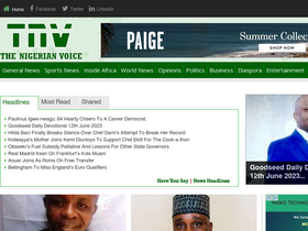 'thenigerianvoice.com' screenshot