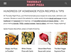 'thursdaynightpizza.com' screenshot