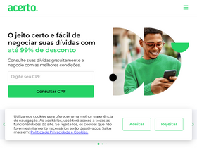 'acerto.com.br' screenshot