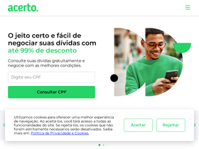 'app.acerto.com.br' screenshot