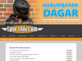 'sporthoj.com' screenshot