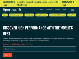 'sportsmith.co' screenshot