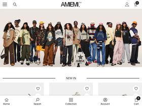Amiemi homepage screenshot