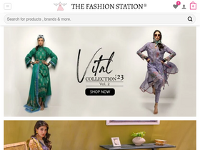 'thefashionstation.in' screenshot