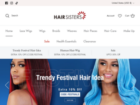 'hairsisters.com' screenshot