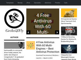 'geckoandfly.com' screenshot