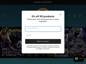 Tkcollectibles homepage screenshot
