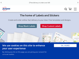 'avery.co.uk' screenshot