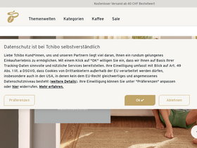 'tchibo.ch' screenshot
