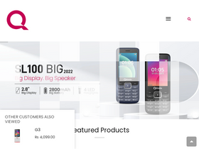 QMobile website screenshot