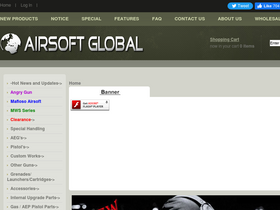'airsoftglobal.com' screenshot
