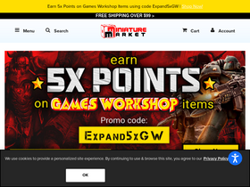 'miniaturemarket.com' screenshot