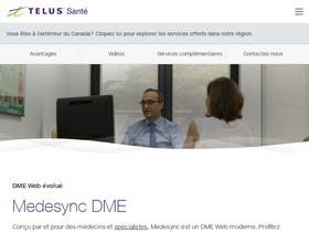 'medesync.com' screenshot