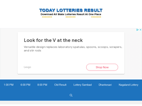 'todaylotteriesresult.com' screenshot