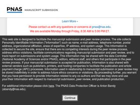 'pnascentral.org' screenshot