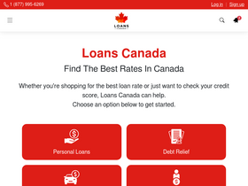 'loanscanada.ca' screenshot