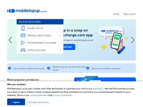 'mobiletopup.co.uk' screenshot