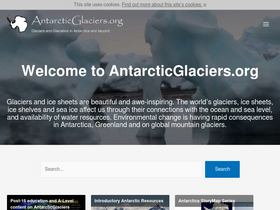 'antarcticglaciers.org' screenshot