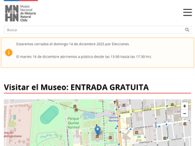 'mnhn.gob.cl' screenshot