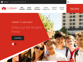'studyadelaide.com' screenshot